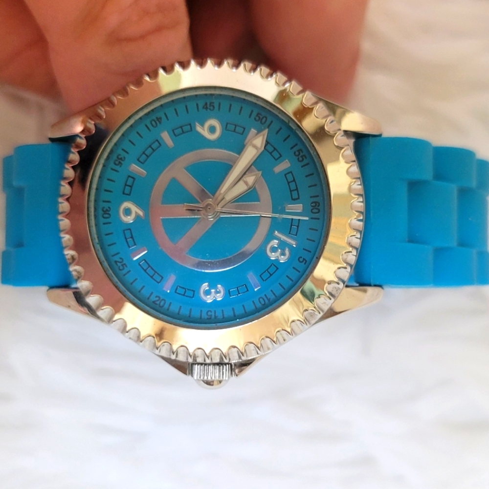 Lucky Brand watch in bright blue